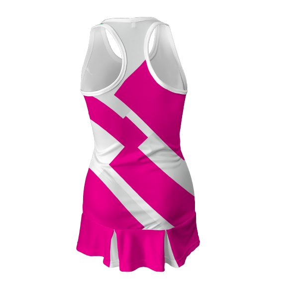 netball dress back white_nd04