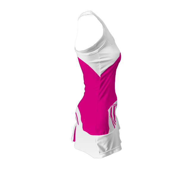 netball dress side white_nd03